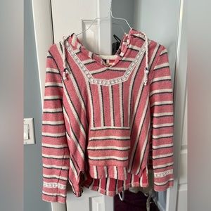 Hollister Multicolor Striped Long Sleeve - Woven Thick Material